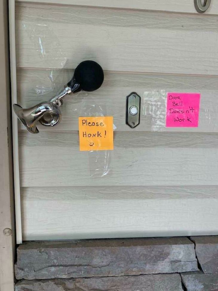 Funny DIY Fixes, doorbell 