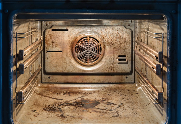 Speed Cleaning Tips dirty oven