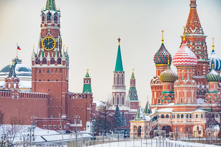 Cities That Are Best Visited in the Winter Moscow, Russia