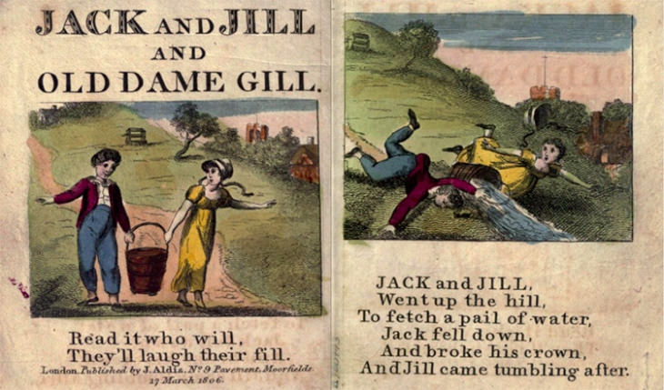 Jack and Jill and old Dame Gill vintage edition front cover