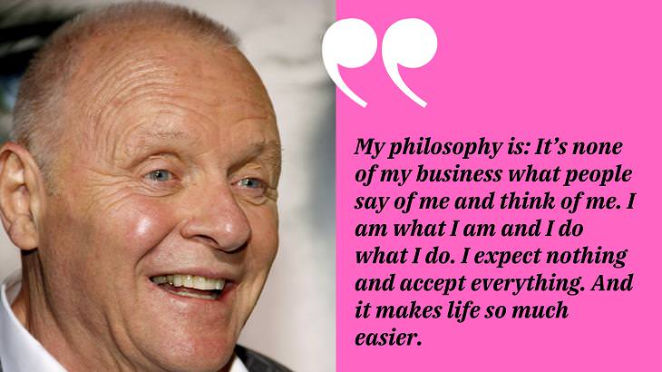  Inspirational Anthony Hopkins Quotes, philosophy