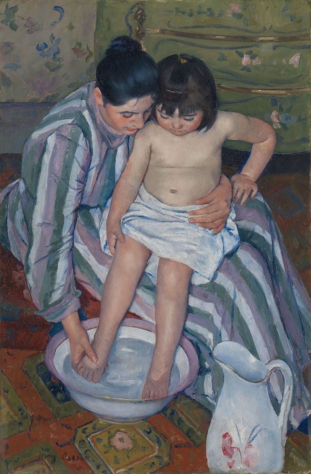 Great American Artists Child's Bath (1893)