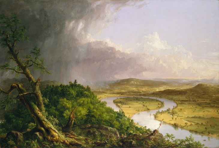 Great American Artists The Oxbow (1836)