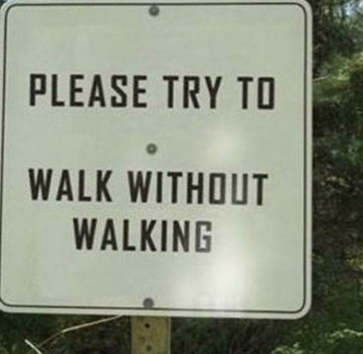 Funny Mistakes on Signs walk without walking
