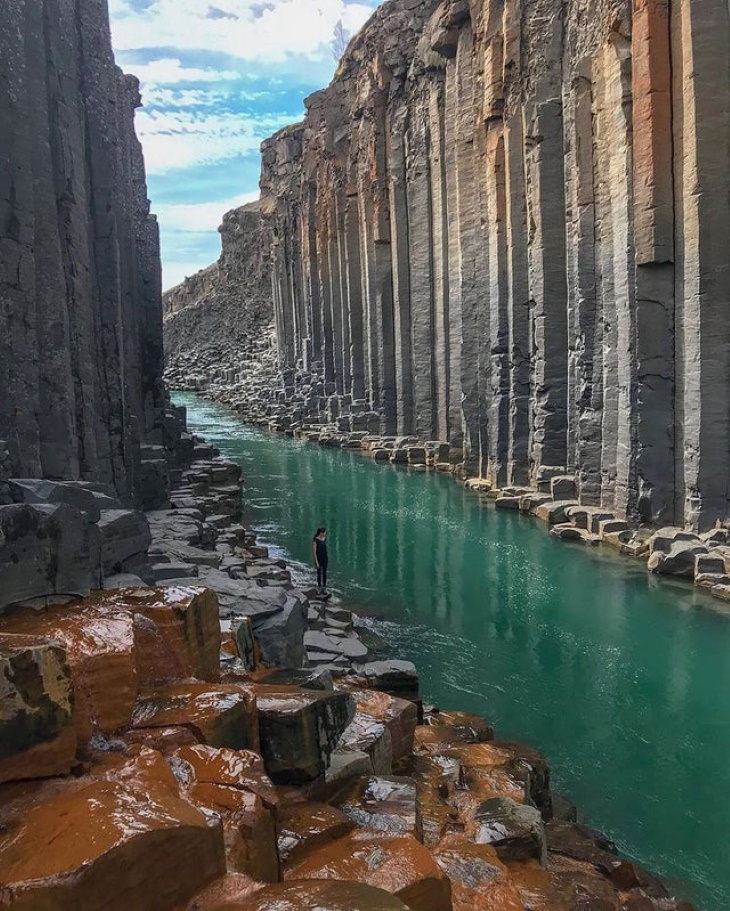 Nature’s Wonders basalt canyon in Iceland