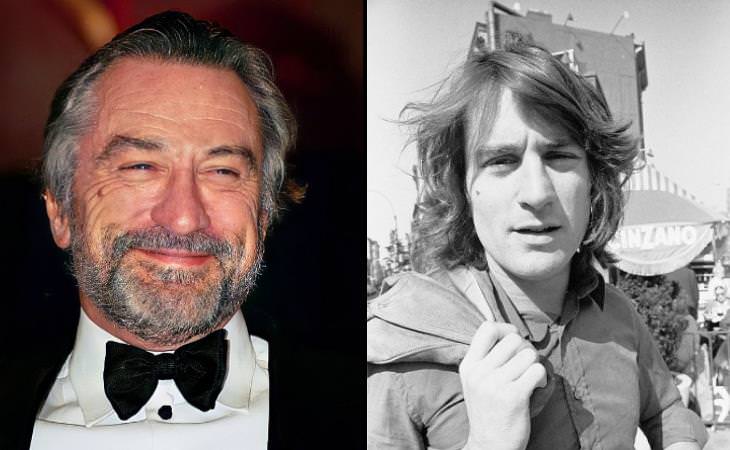 Robert De Niro now and then 