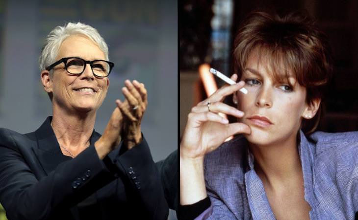 Jamie Lee Curtis now and then