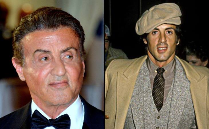 Sylvester Stallone now and then