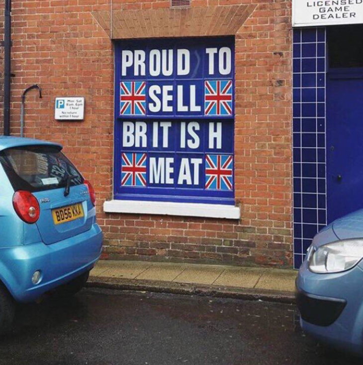 Spacing Fails Brit-ish meat