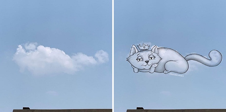 Figures in Clouds, cat