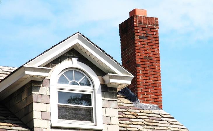 chimney on a roof
