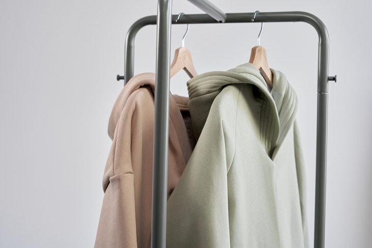 Tips to Be Organized clothes on the rack