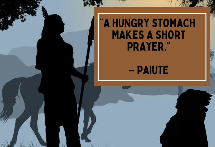 Native American Proverbs, stomach