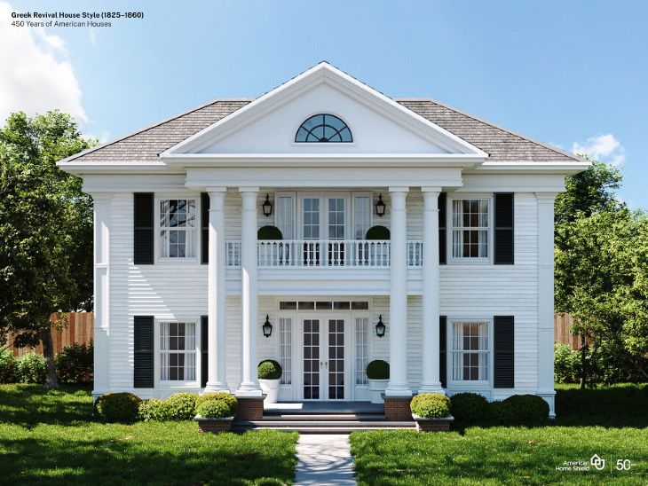 History of the American Home Greek Revival Style Homes