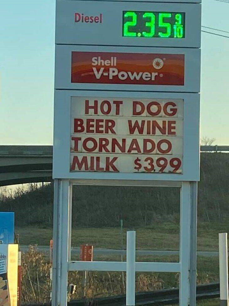 Funny Signs tornado