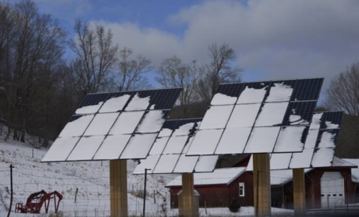 snow no solar panels 