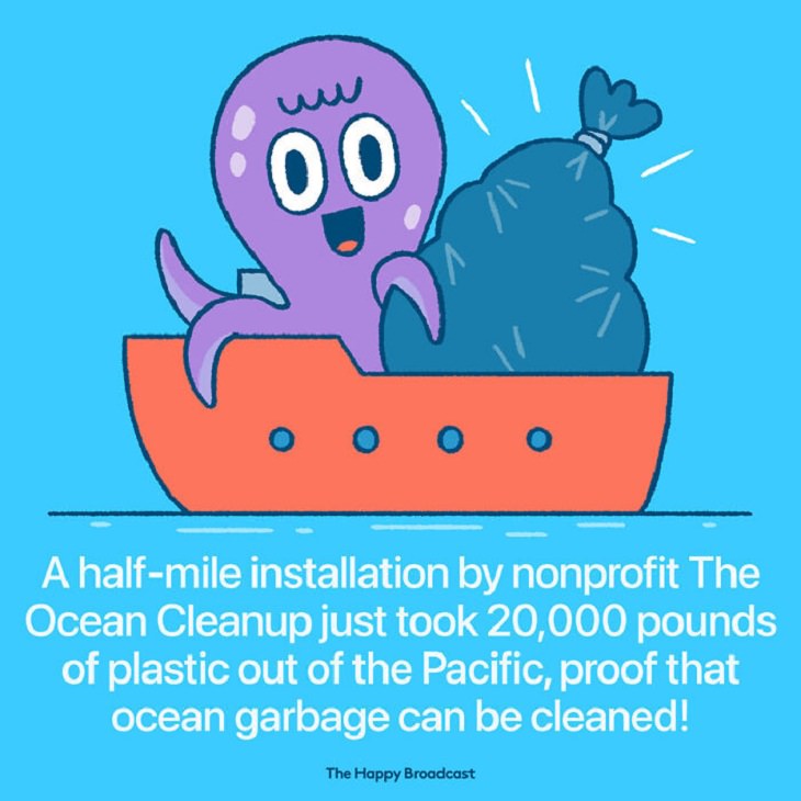 Illustrated Good News Stories, ocean cleanup