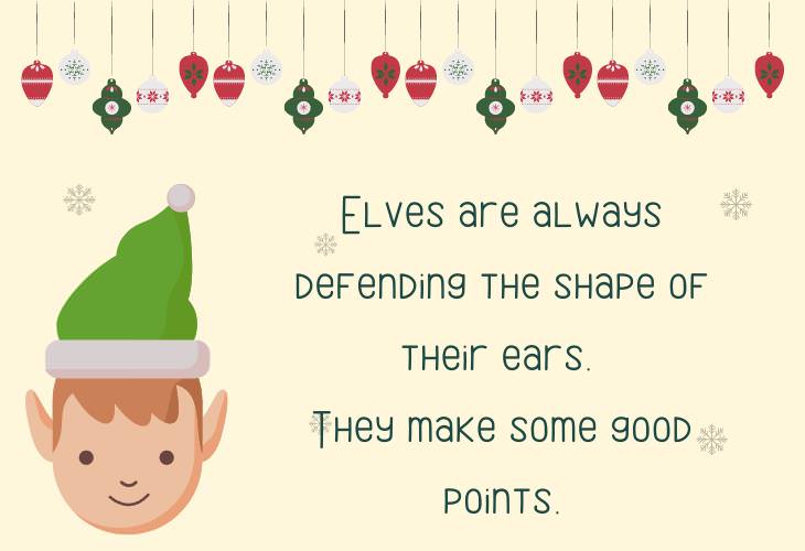 Christmas Jokes & Puns, elf ears