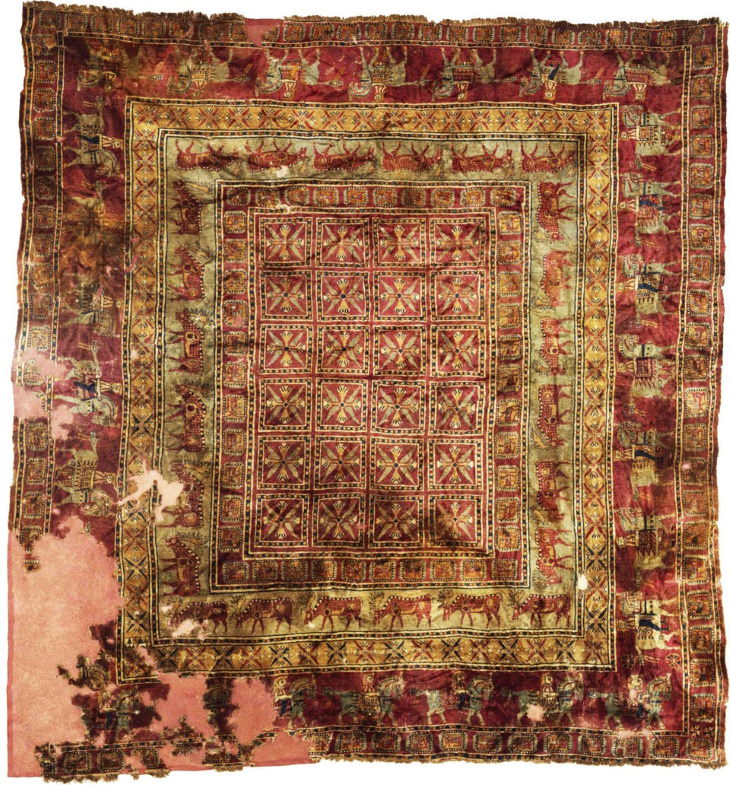 Archeological Finds Pazyryk carpet
