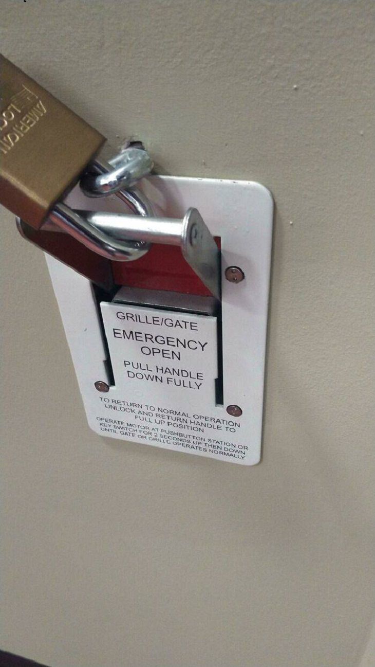 Safety Fails, lock