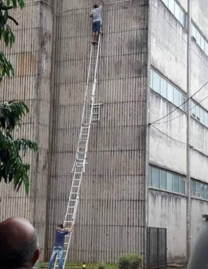 safety fails, ladder