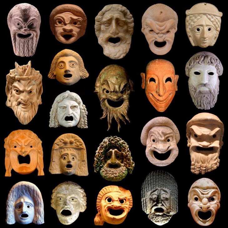 Archeological Finds  Ancient Greek theater masks