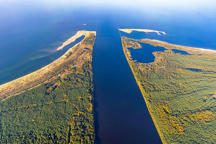 Aerial Views of Poland, the Vistula