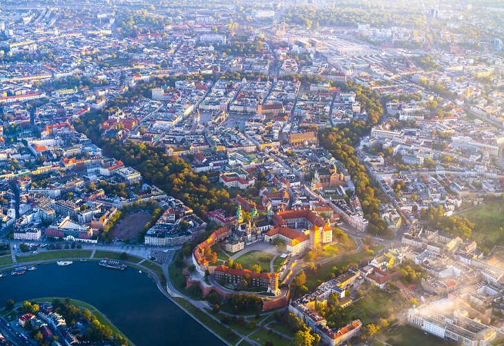 Aerial Views of Poland, Krakow