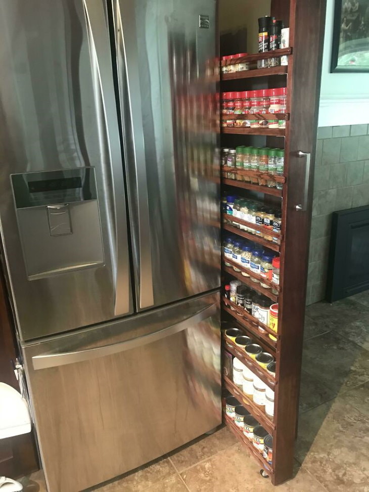 fridge with secret compartment