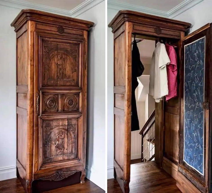 Secret Rooms and Compartments wardrobe door 