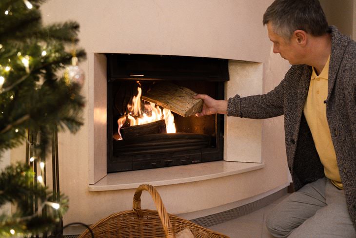 Lesiones en Vacaiones, chimenea