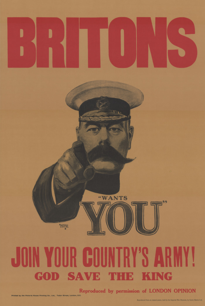 British recruitment poster 1914