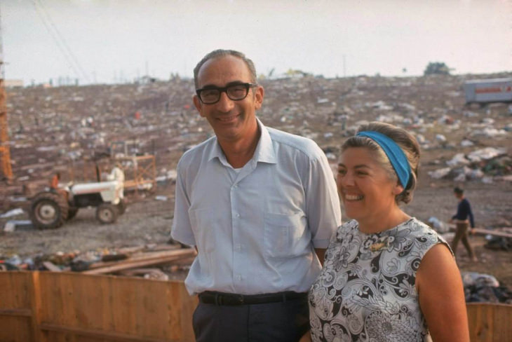 Woodstock Max Yasgur and his wife
