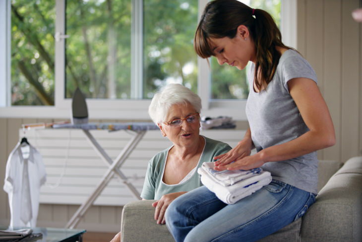 Family Friendly Dementia Activities women doing housework