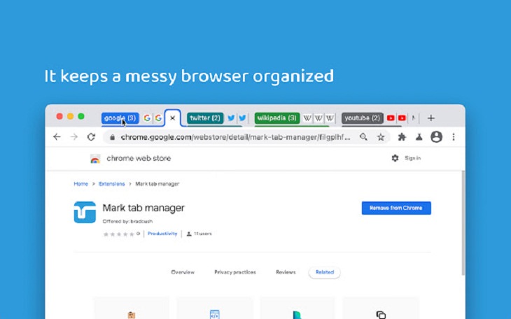 seful Chrome Extensions, Mark Tab Manager