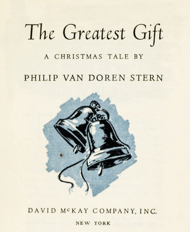 Classic Christmas Books, The Greatest Gift by Philip Van Doren Stern