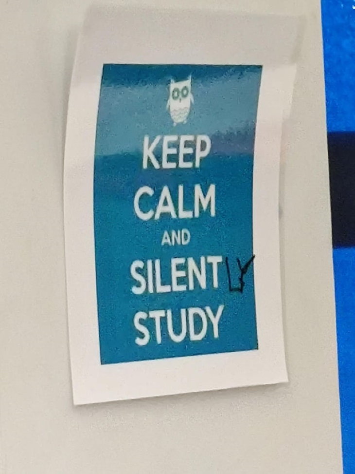 Altered Signs keep calm and study