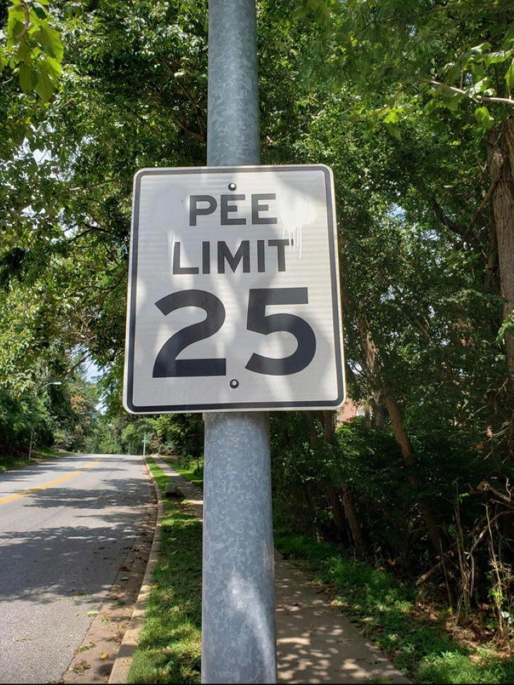 Altered Signs pee limit