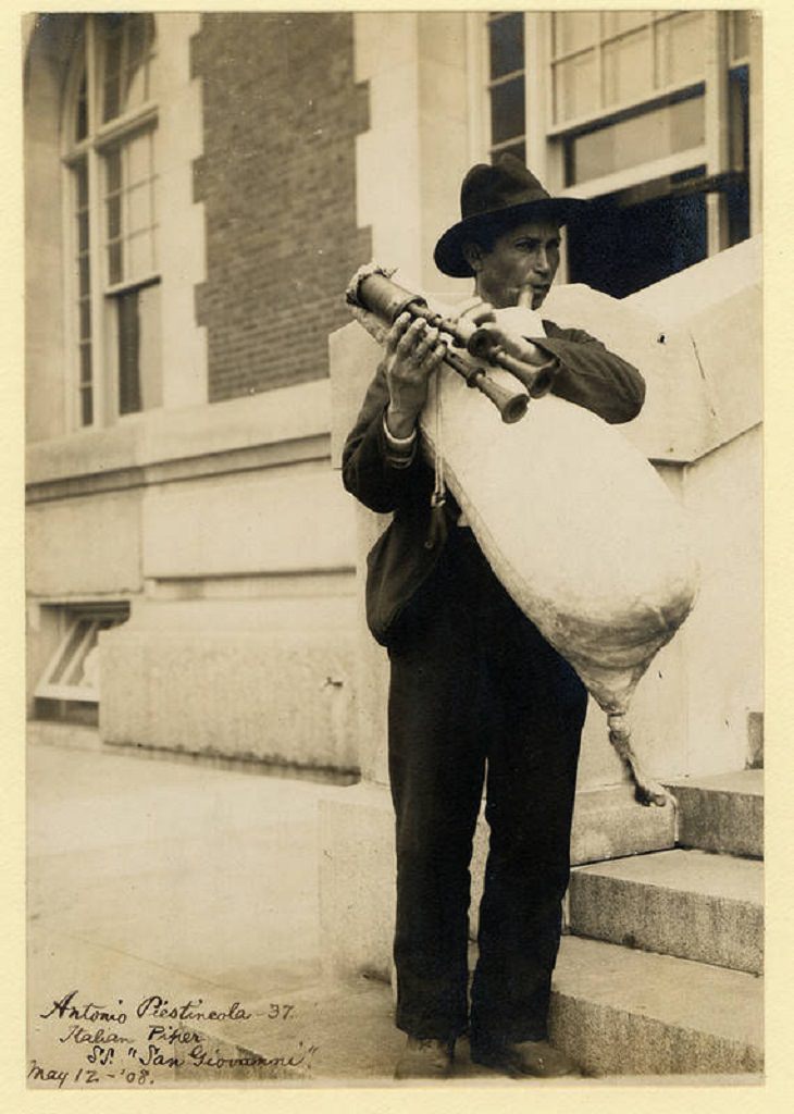 Portraits of Ellis Island Immigrants, Italian piper