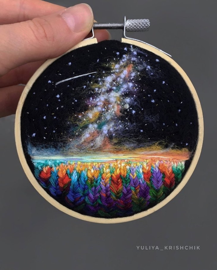 Yuliya Krishchik Embroidery Art