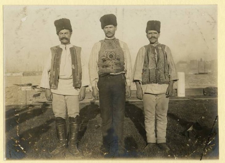 Portraits of Ellis Island Immigrants, Montenegrin men