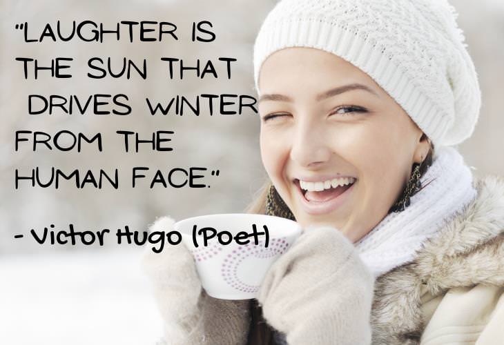 Beautiful Quotes About Winter, laughter