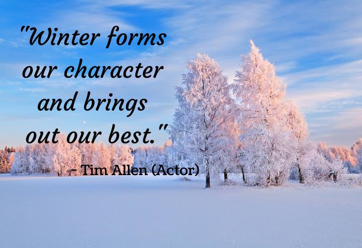 Beautiful Quotes About Winter, character