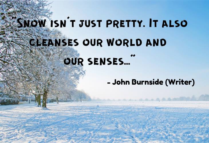 Beautiful Quotes About Winter, senses, snow