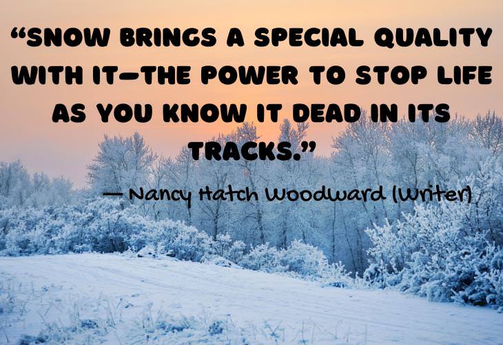 Beautiful Quotes About Winter, snow