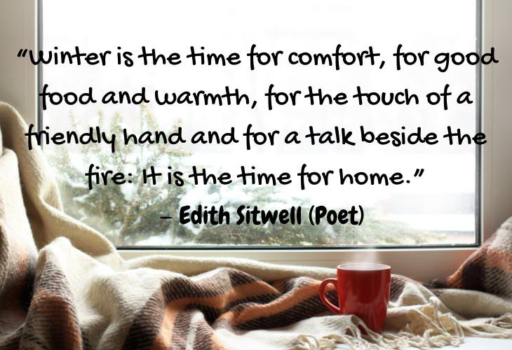 Beautiful Quotes About Winter, comfort