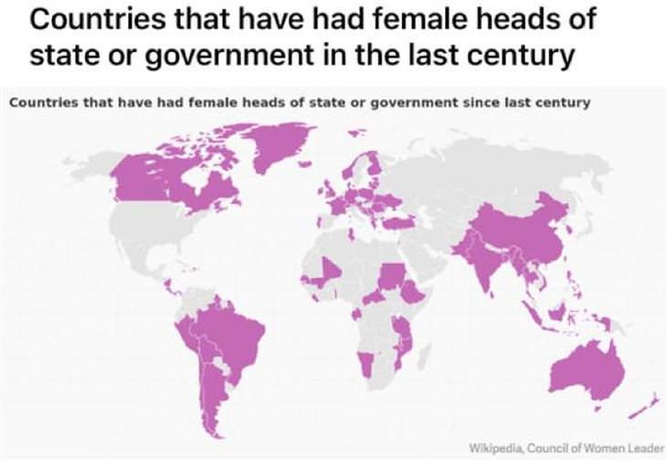 Weird and Wonderful MAPS, female heads