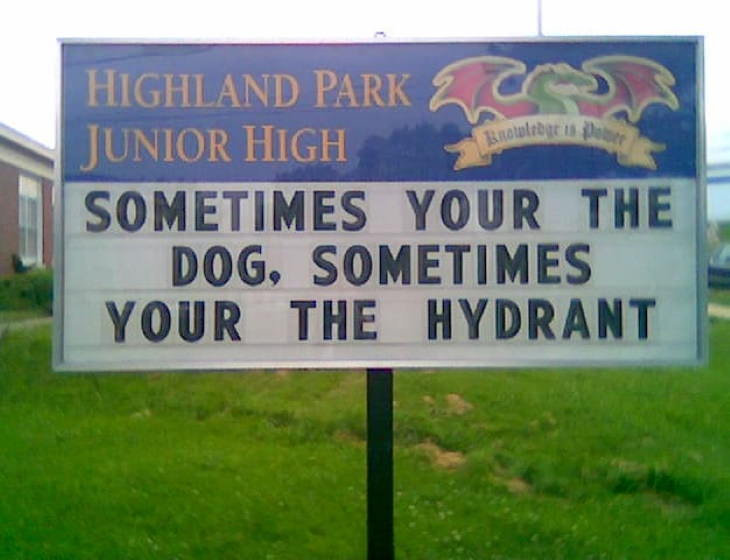 Funny Public Signs your instead of you're