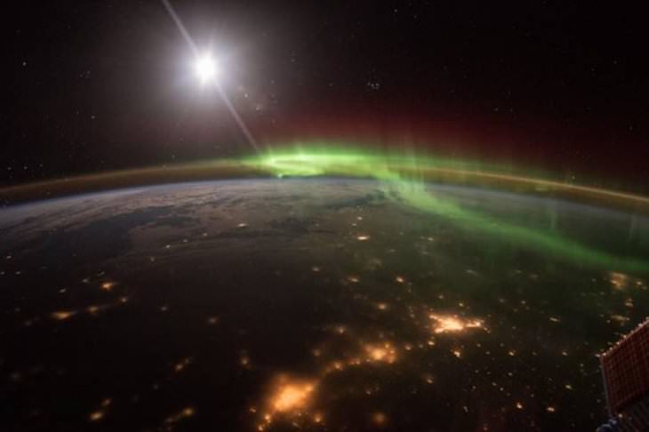 19 Images Showcasing the World’s Endless Wonders, Aurora Australis, also referred to as the northern lights, from the perspective of the International Space Station
