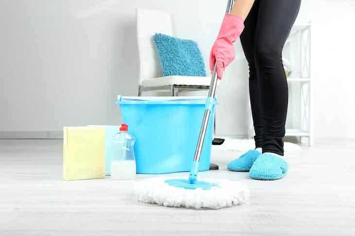 Everyday Activities That Boost Heart Health, mopping floor